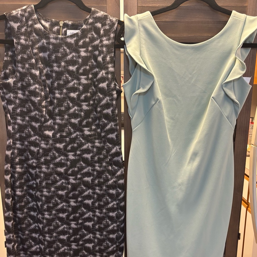 Bundle of 2 Calvin Klein Sleeveless Dresses Size 4
